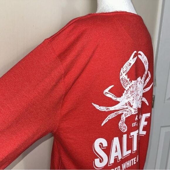 Salt Life XL Crew French Terry Cloth Interior Cotton Blend Pullover Sweatshirt - Picture 10 of 15